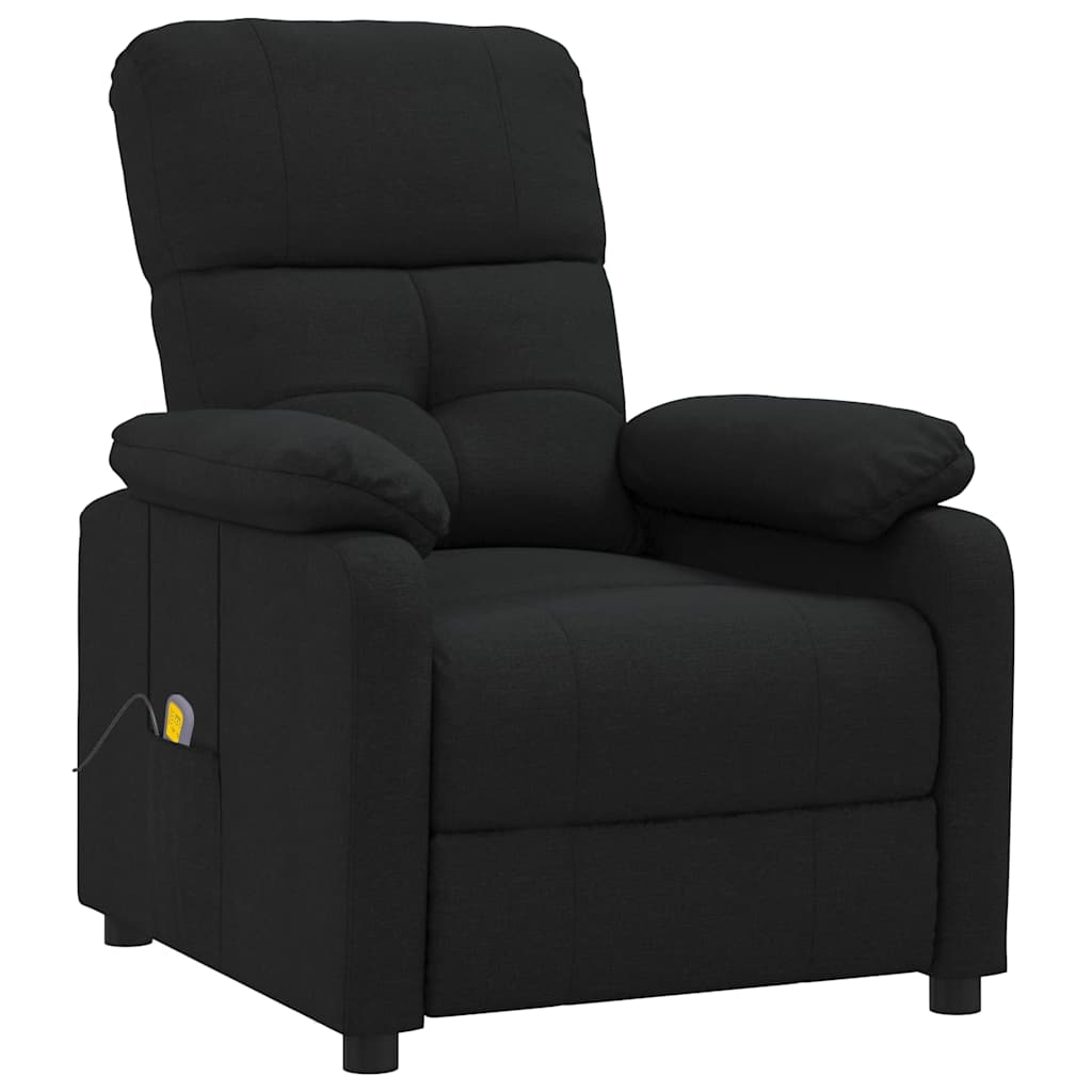 Massage Chair Black Fabric
