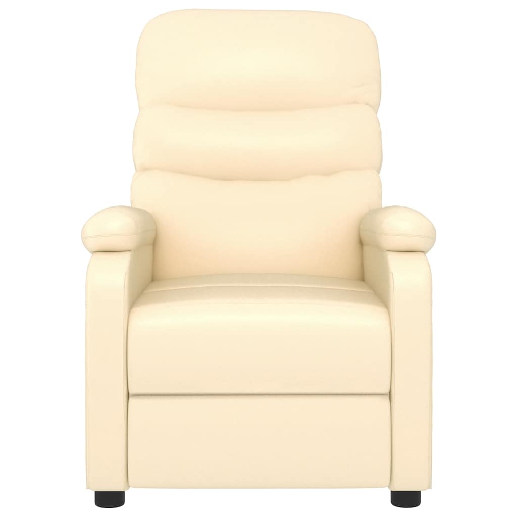 Massage Chair Cream Faux Leather