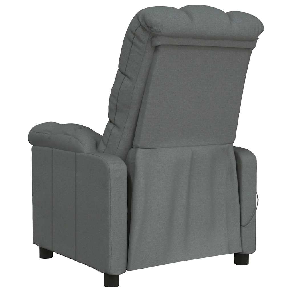 Massage Chair Dark Grey Fabric