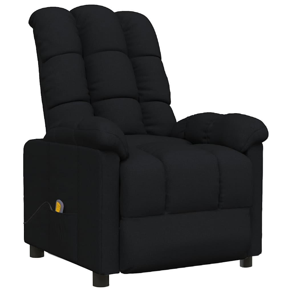 Massage Chair Black Fabric
