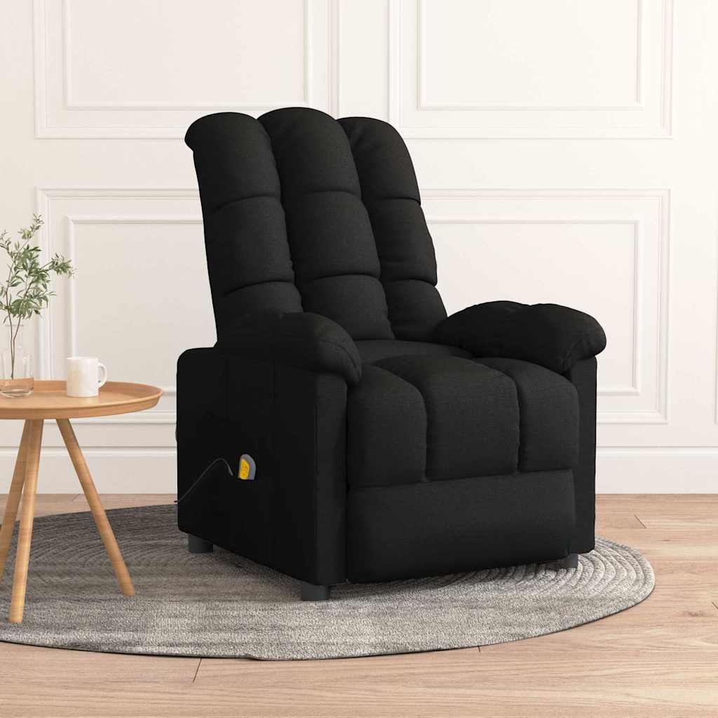 Massage Chair Black Fabric