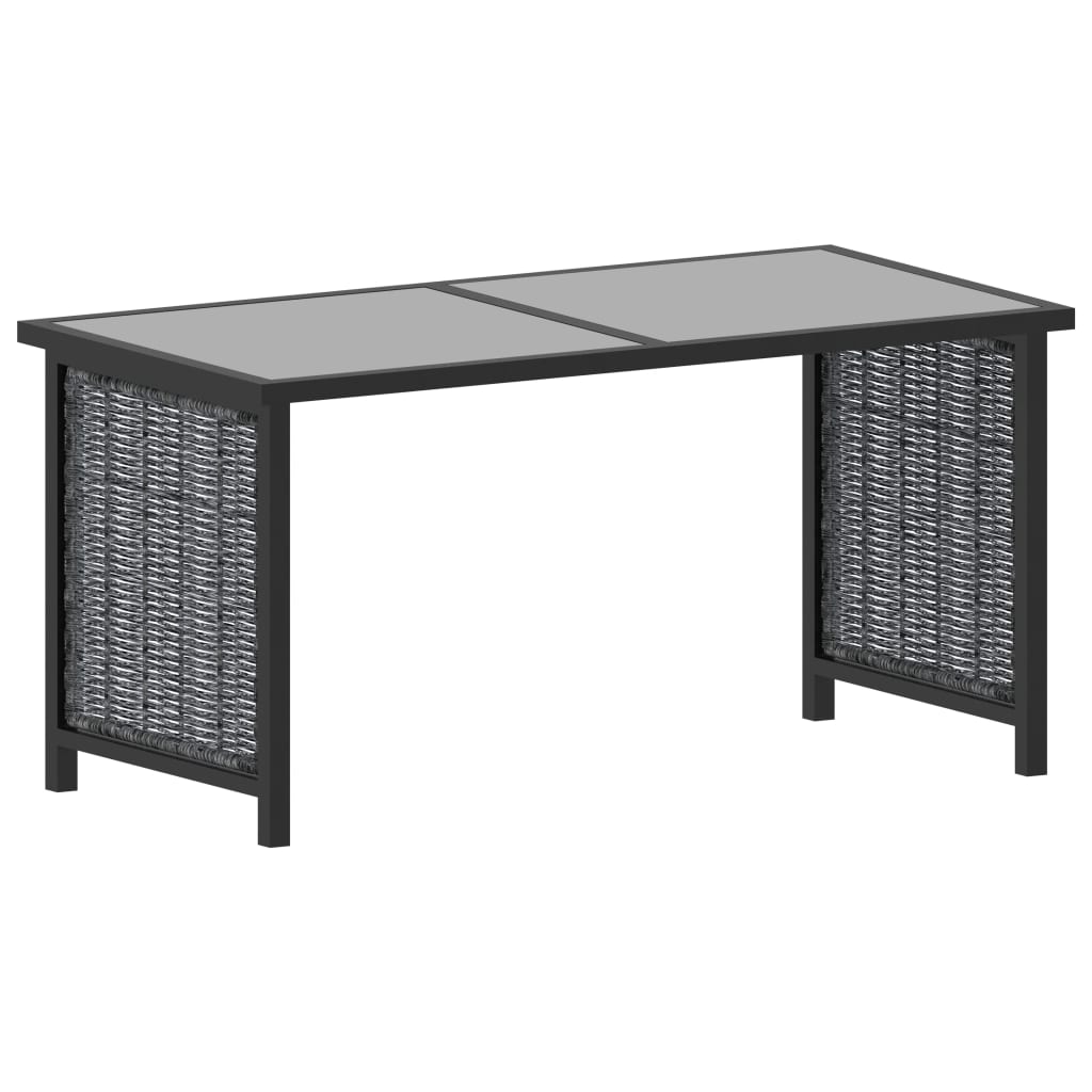 8 Piece Garden Lounge Set with Cushions Poly Rattan Anthracite