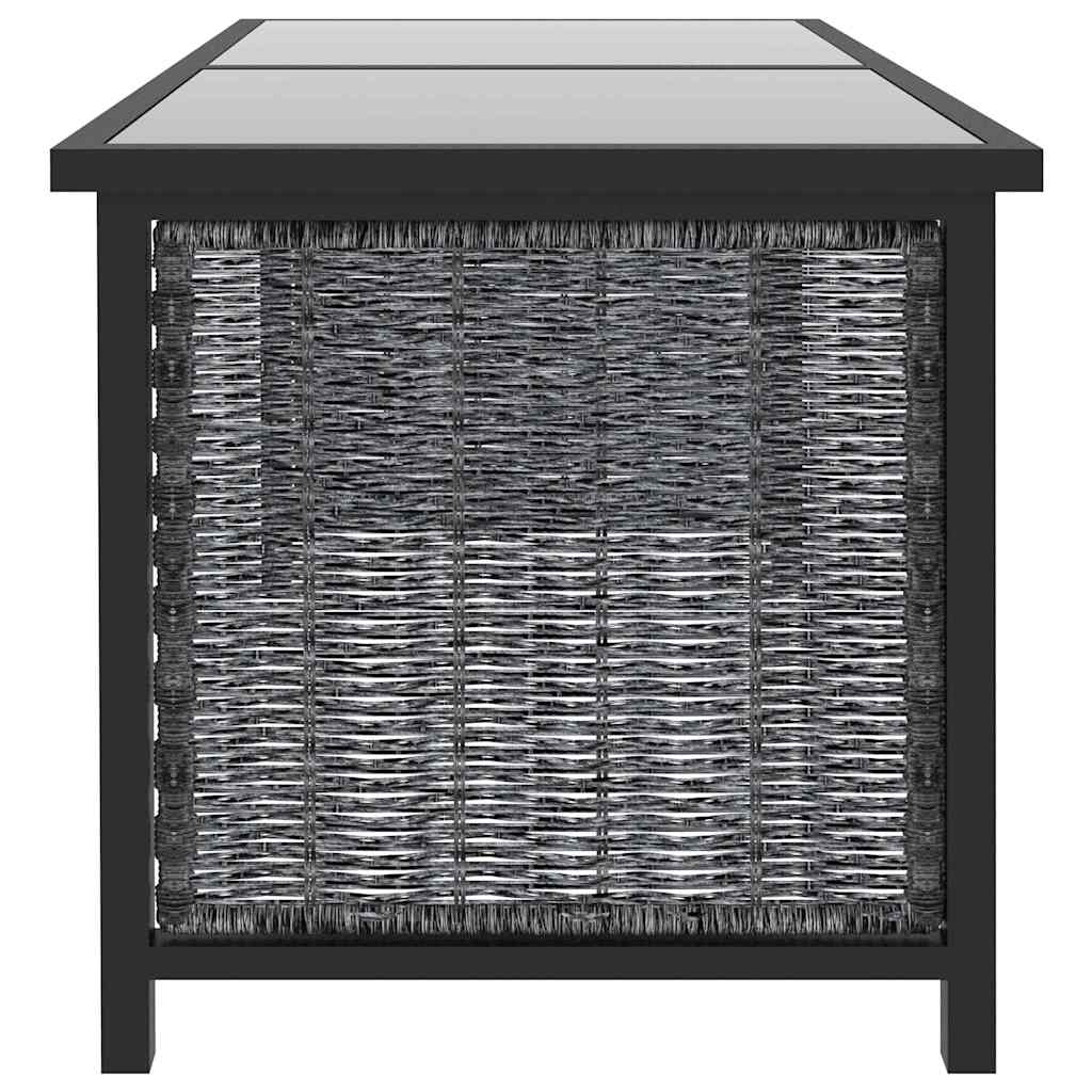 8 Piece Garden Lounge Set with Cushions Poly Rattan Anthracite