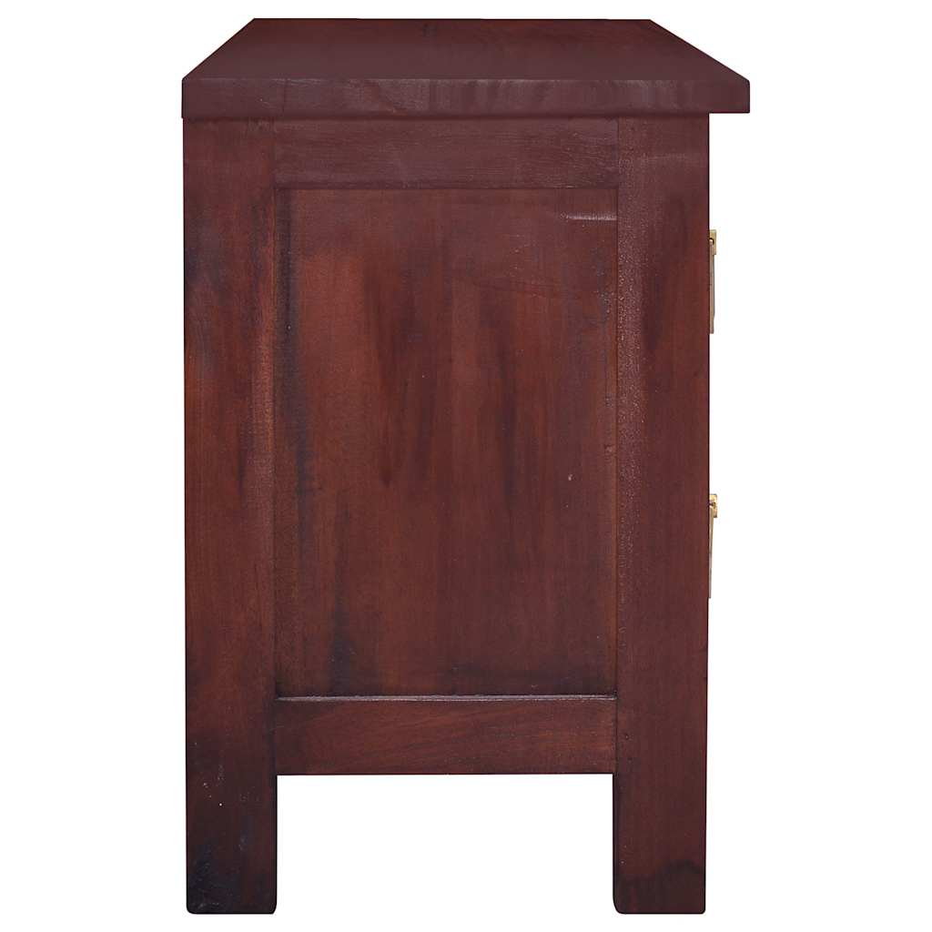 TV Cabinet Classical Brown 100x30x45 cm Solid Mahogany Wood
