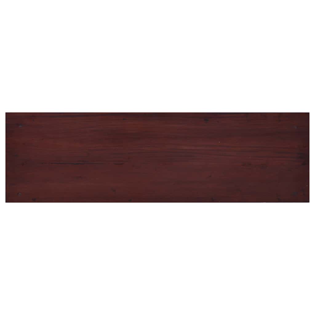 TV Cabinet Classical Brown 100x30x45 cm Solid Mahogany Wood