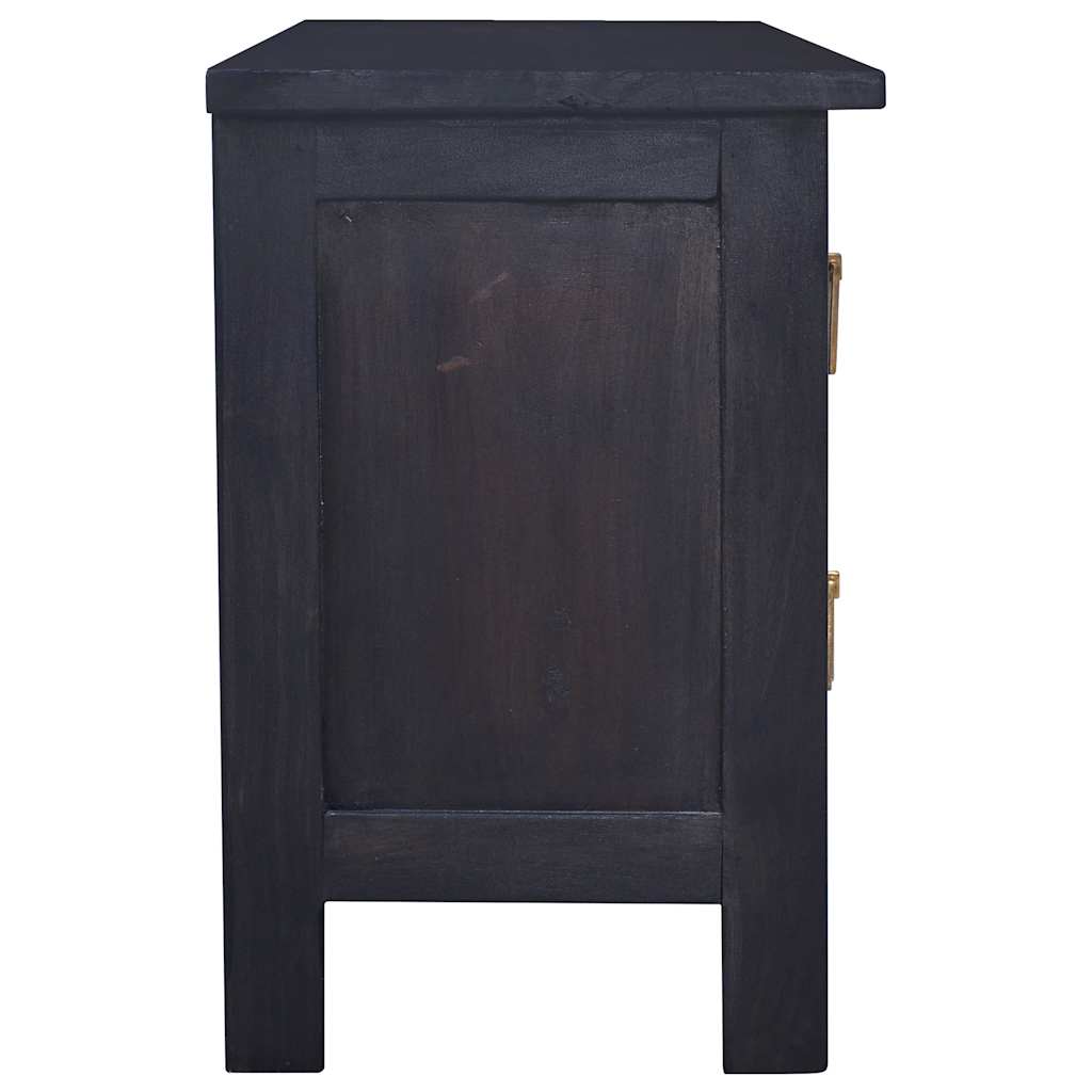 TV Cabinet Light Black Coffee 100x30x45 cm Solid Mahogany Wood