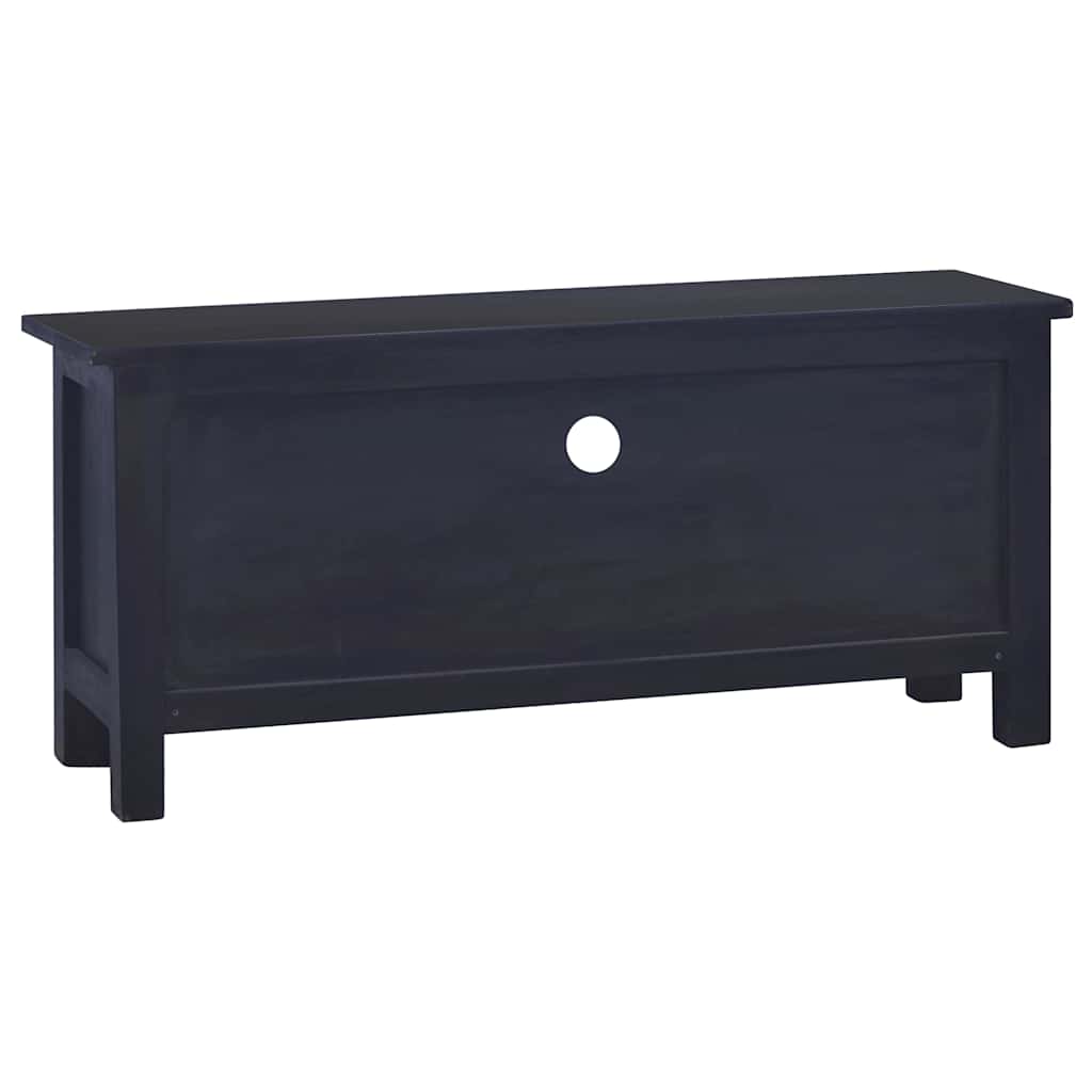 TV Cabinet Light Black Coffee 100x30x45 cm Solid Mahogany Wood