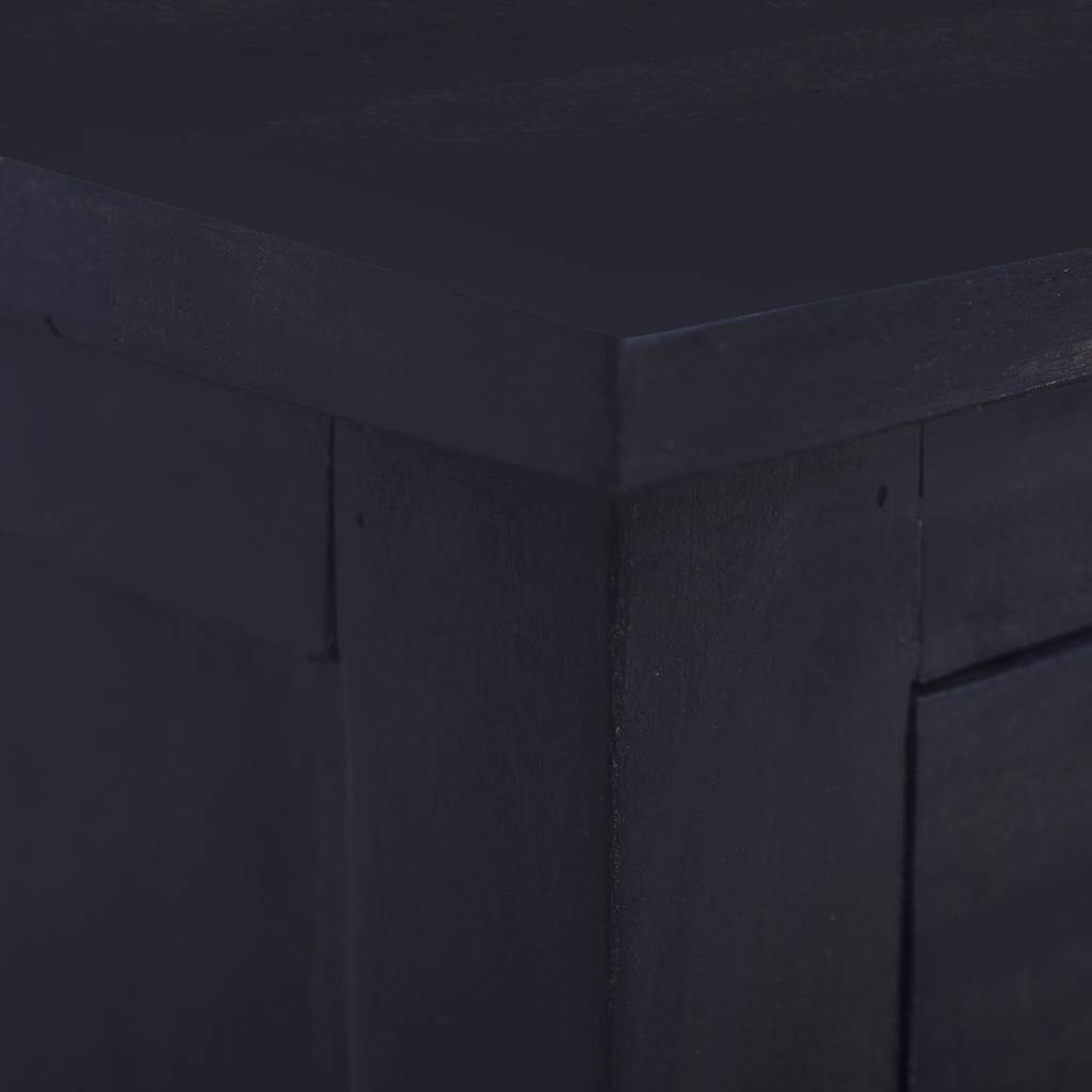 TV Cabinet Light Black Coffee 100x30x45 cm Solid Mahogany Wood
