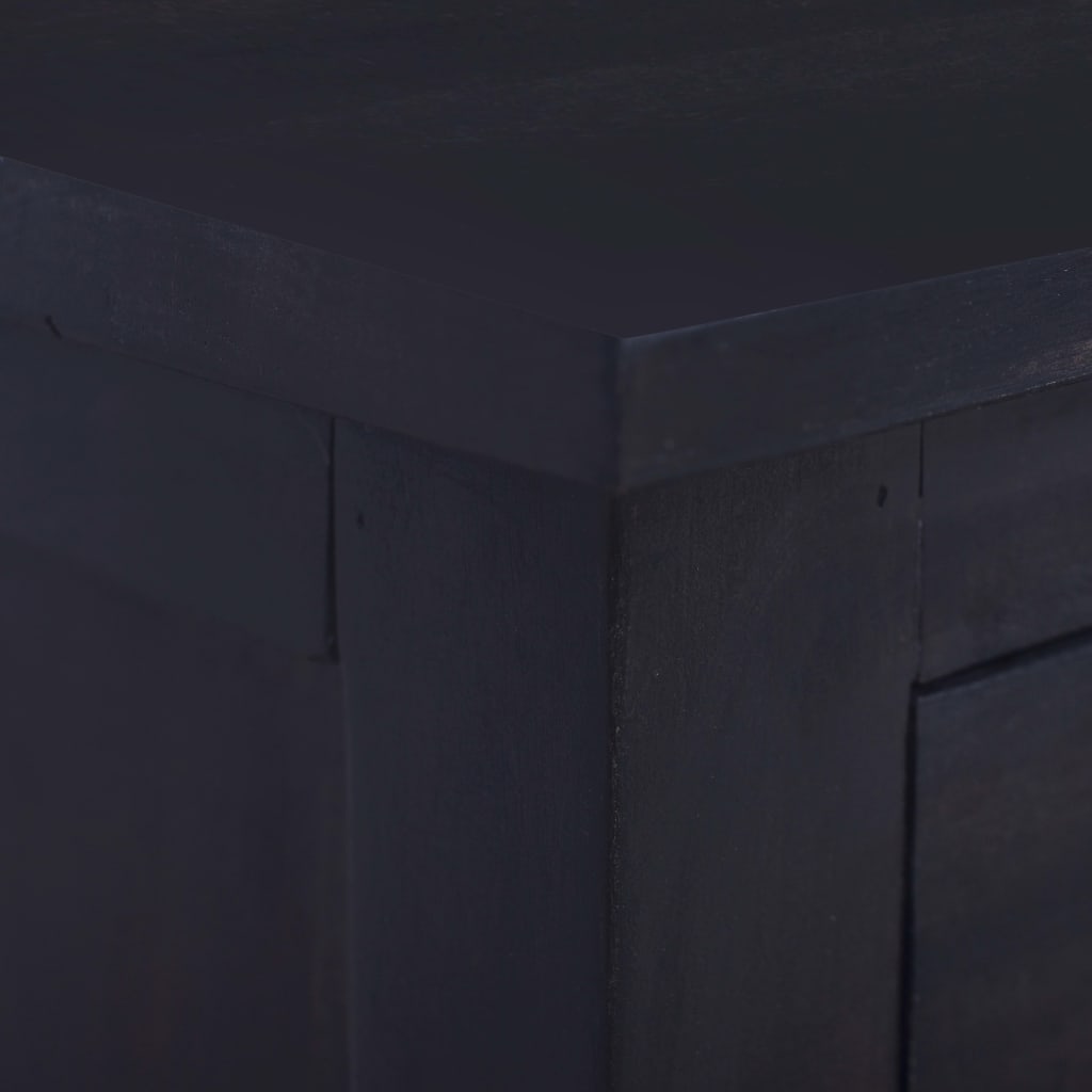 TV Cabinet Light Black Coffee 100x30x45 cm Solid Mahogany Wood