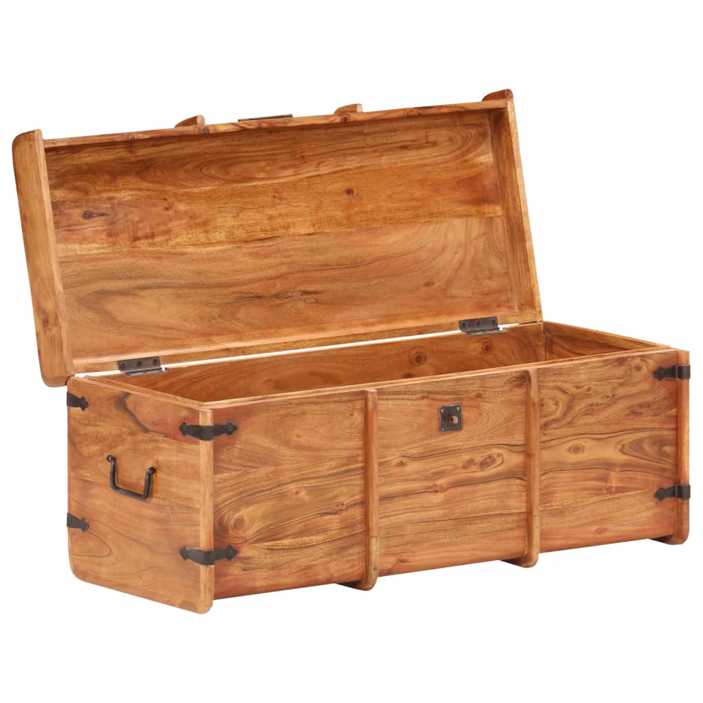Storage Chest 90x40x40 cm Solid Acacia Wood