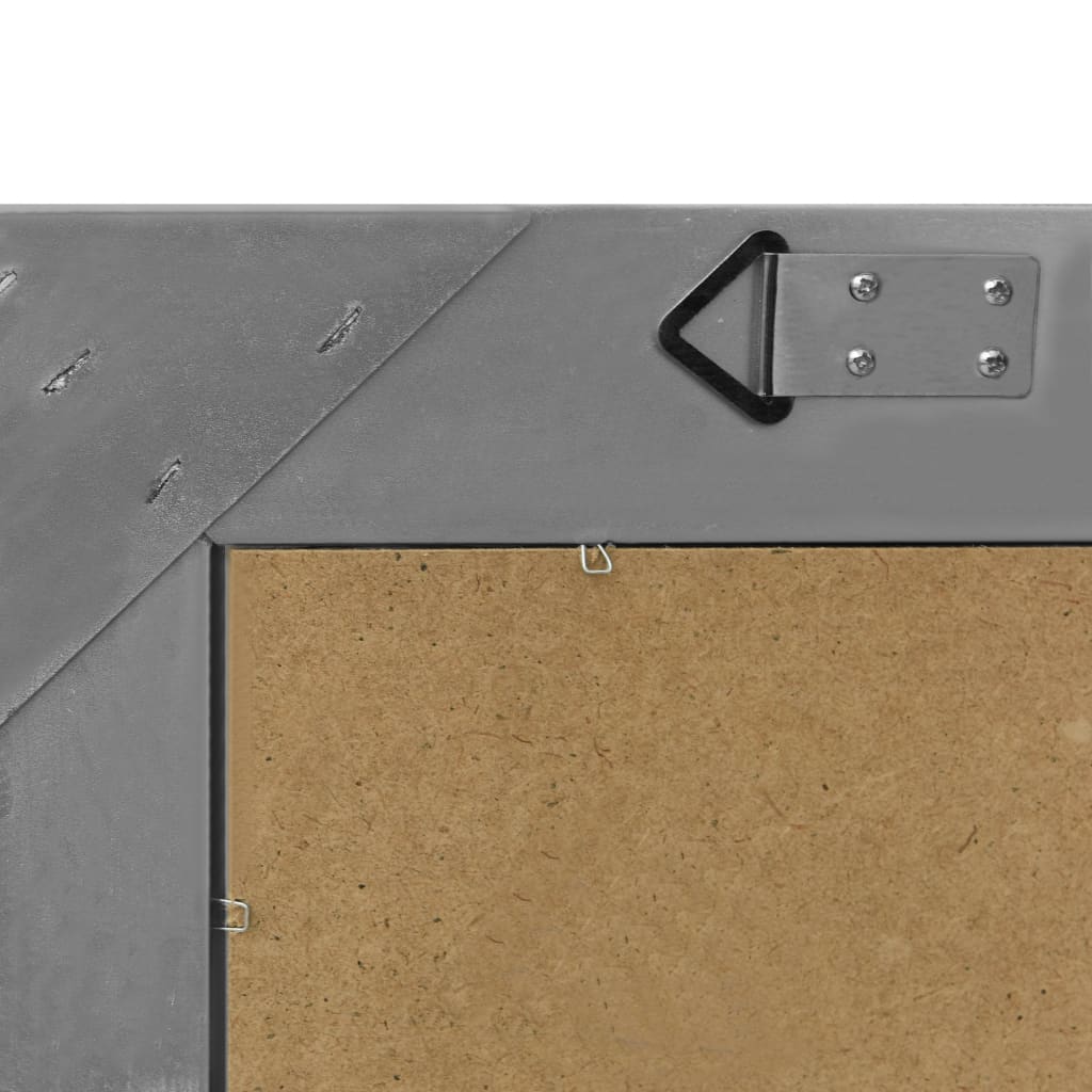 Wall Mirror Baroque Style 60x60 cm Black