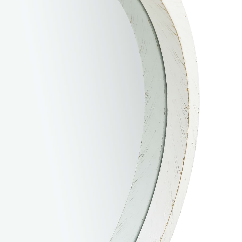 Wall Mirror with Strap 60 cm White