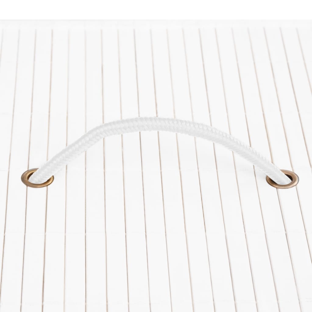 Bamboo Storage Boxes 4 pcs White