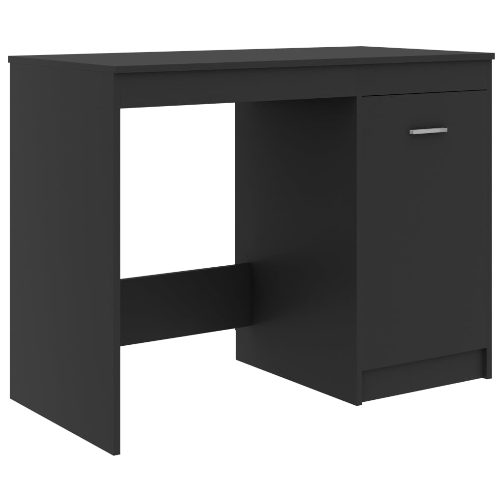 Desk Grey 140x50x76 cm Engineered Wood