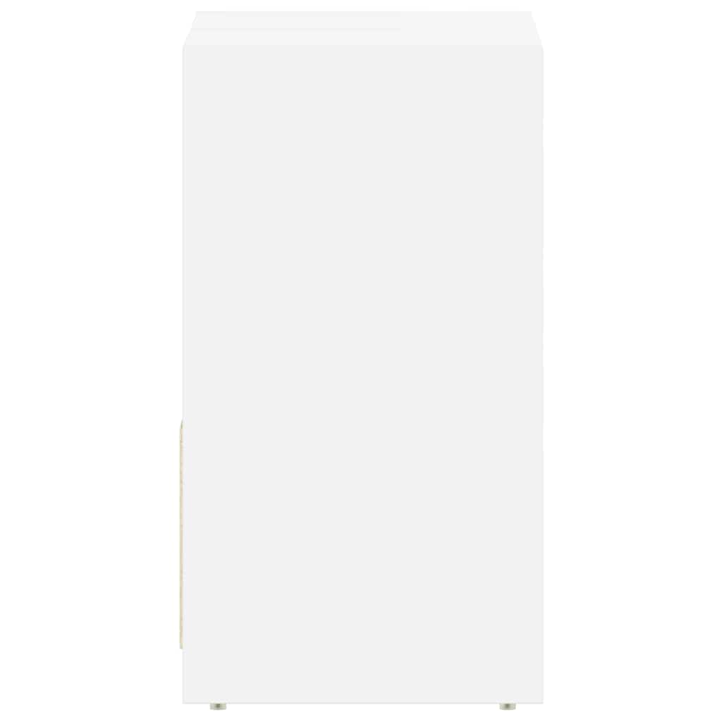 Bathroom Cabinet White 60x33x61 cm Engineered Wood