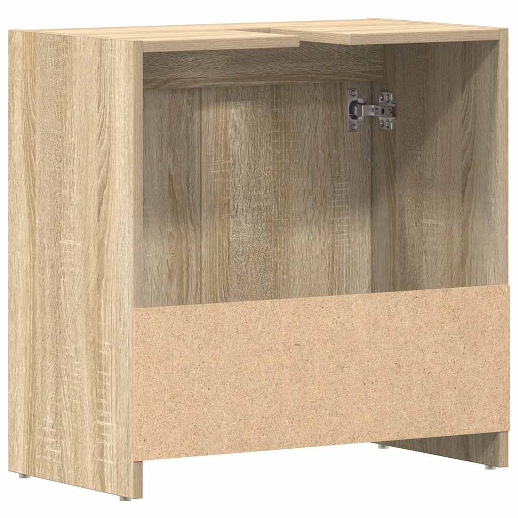 Bathroom Cabinet Sonoma Oak 60x33x61 cm Engineered Wood