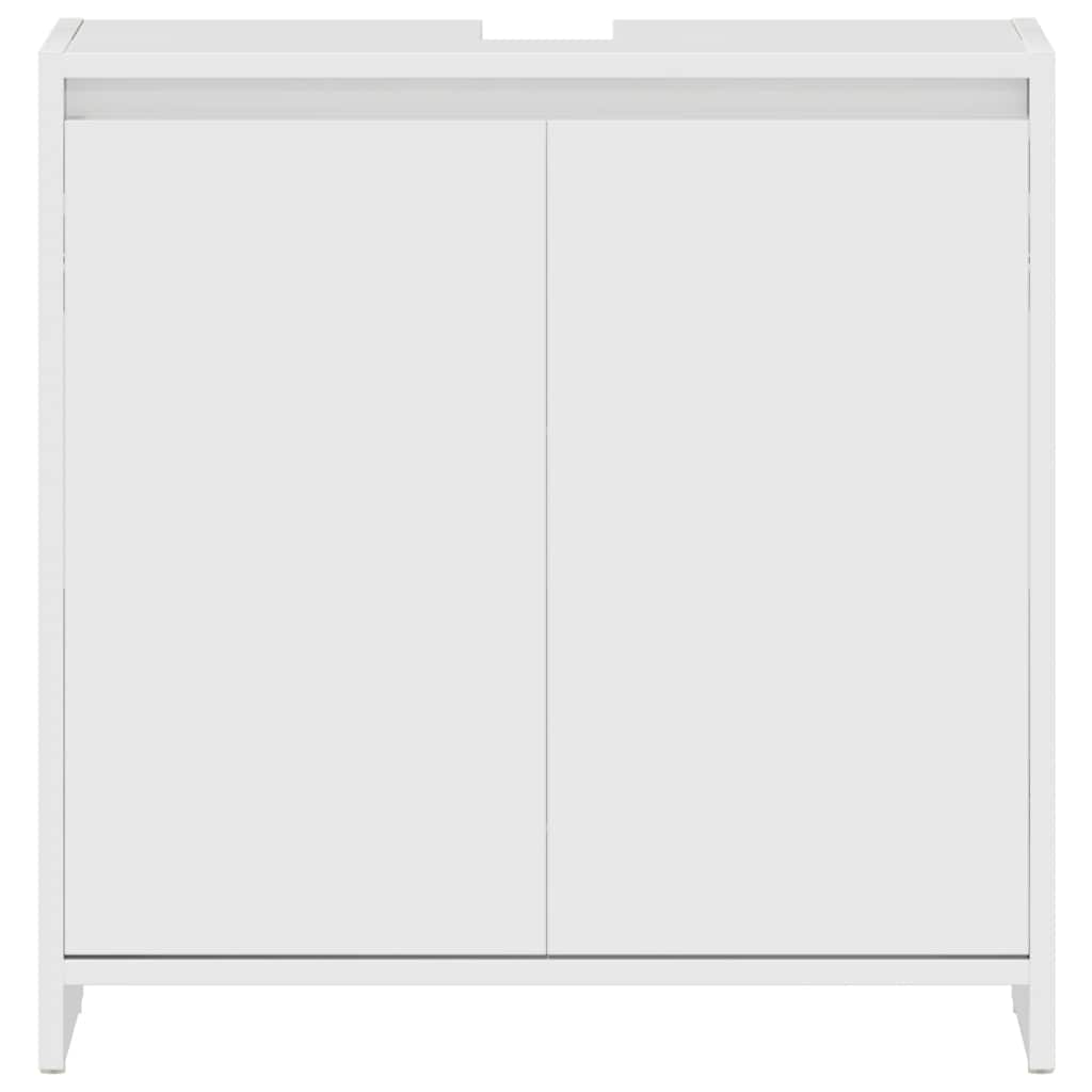 Bathroom Cabinet High Gloss White 60x33x61 cm Engineered Wood