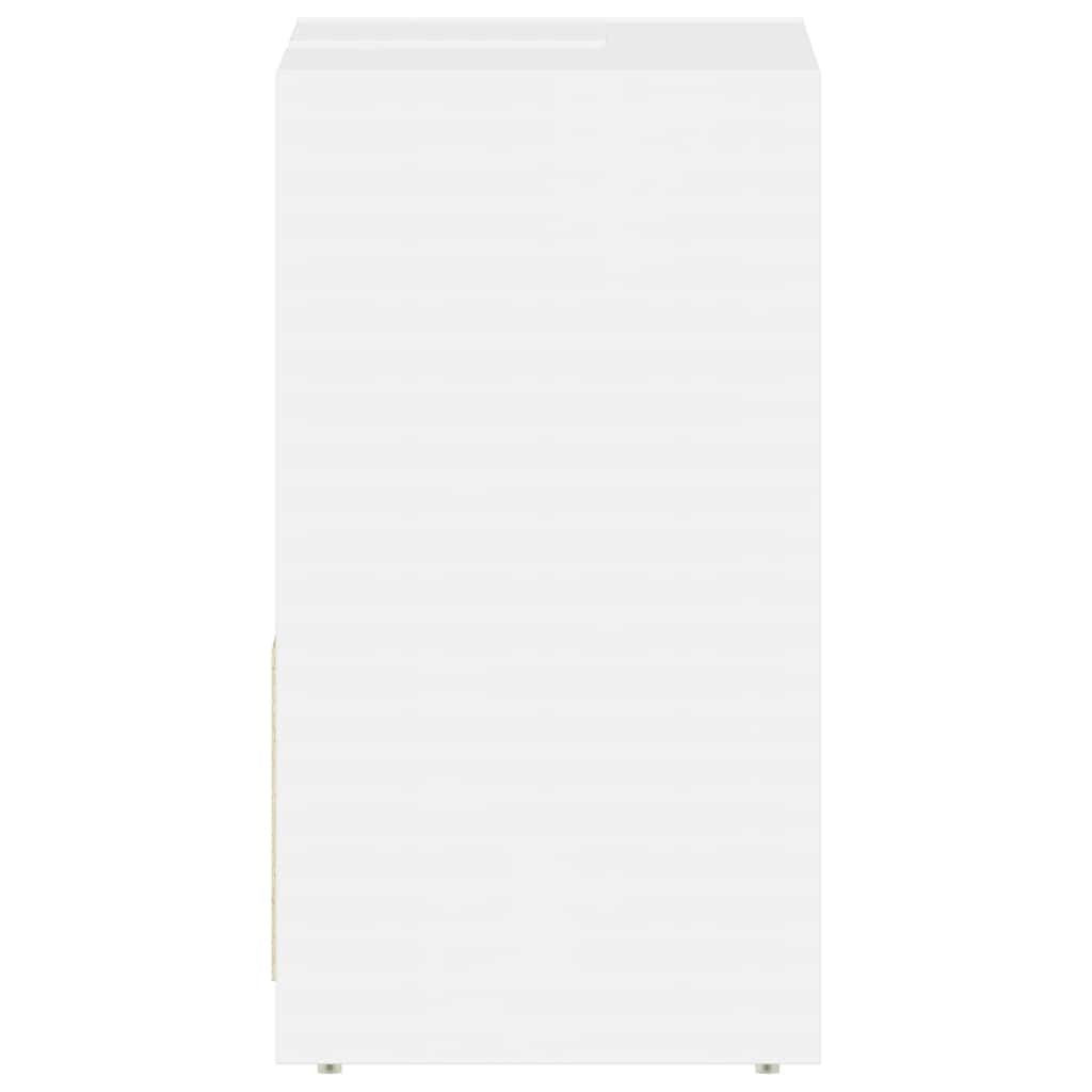 Bathroom Cabinet High Gloss White 60x33x61 cm Engineered Wood