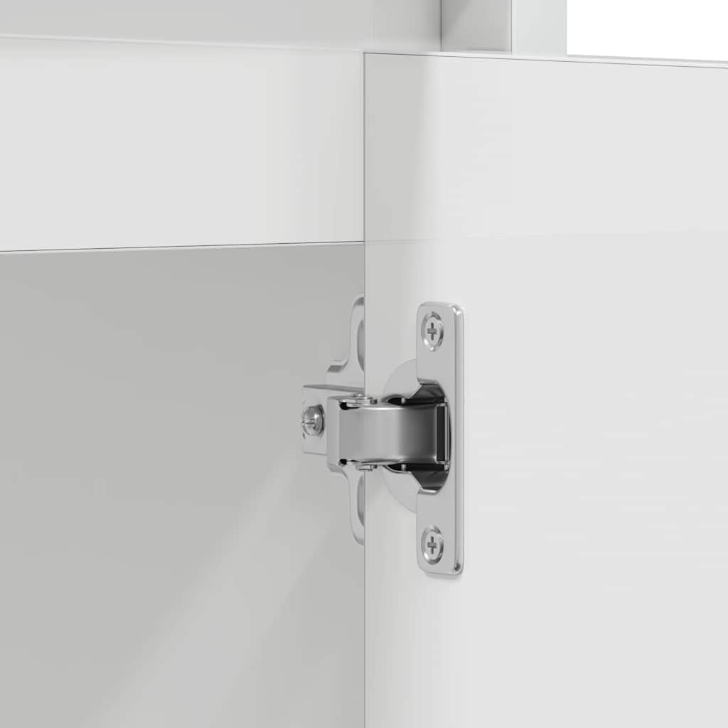 Bathroom Cabinet High Gloss White 60x33x61 cm Engineered Wood