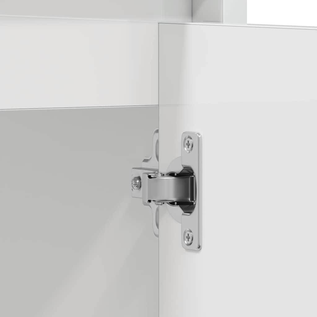 Bathroom Cabinet High Gloss White 60x33x61 cm Engineered Wood