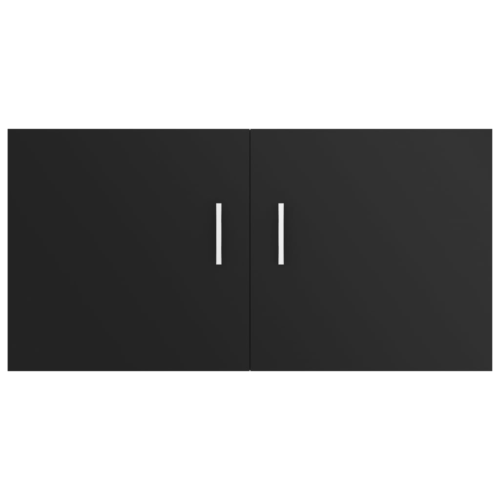 Wall Mounted Cabinet Black 80x39x40 cm Engineered Wood