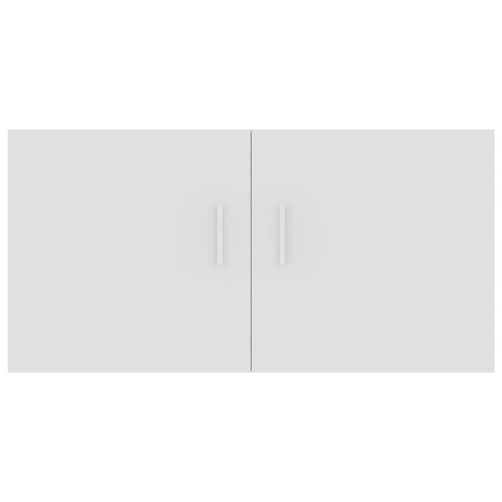 Wall Mounted Cabinet White and Sonoma Oak 80x39x40 cm Engineered Wood