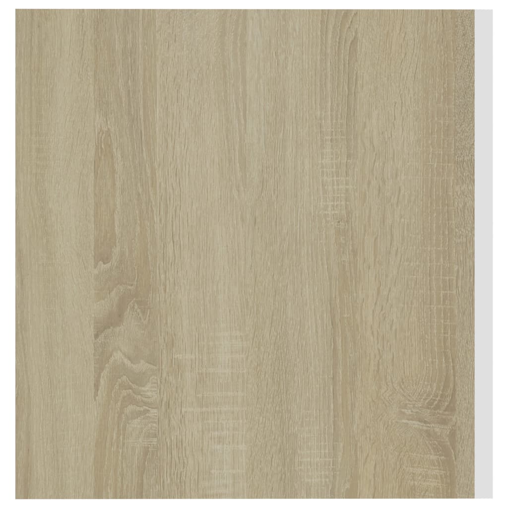 Wall Mounted Cabinet White and Sonoma Oak 80x39x40 cm Engineered Wood