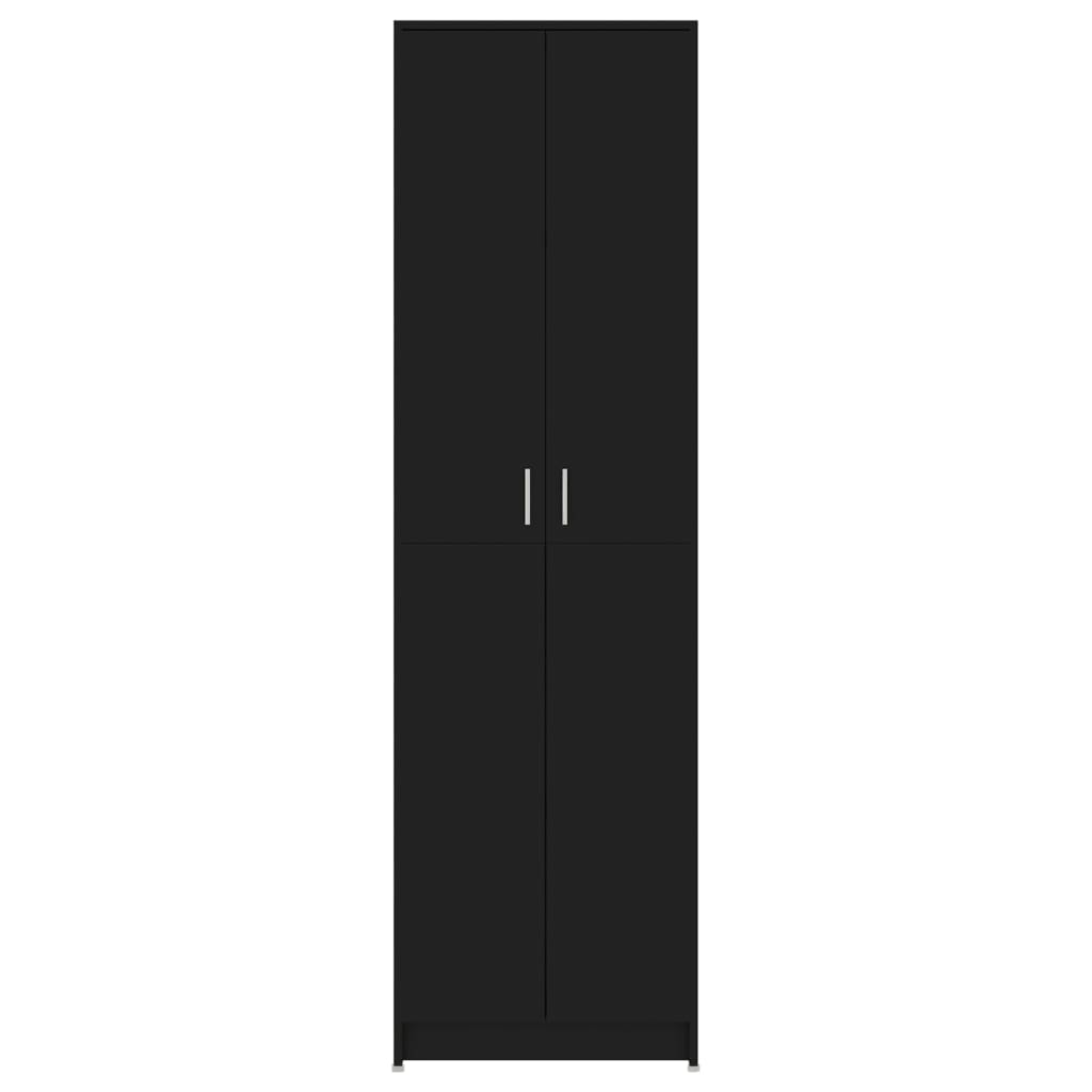 Hallway Wardrobe Black 55x25x189 cm Engineered Wood