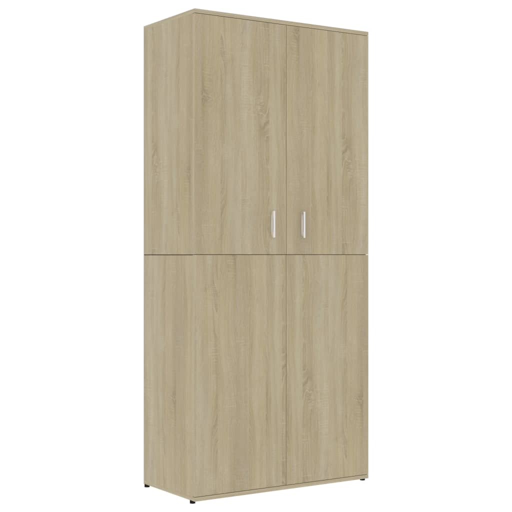 Shoe Cabinet Sonoma Oak 80x39x178 cm Engineered Wood