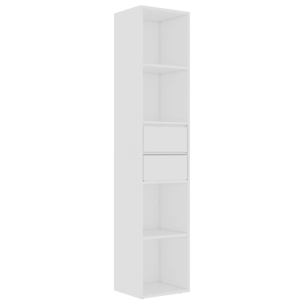 Book Cabinet White 36x30x171 cm Engineered Wood