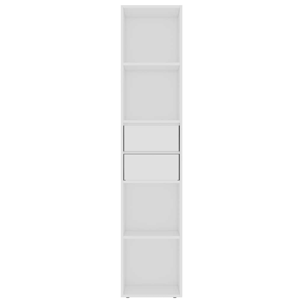 Book Cabinet White 36x30x171 cm Engineered Wood