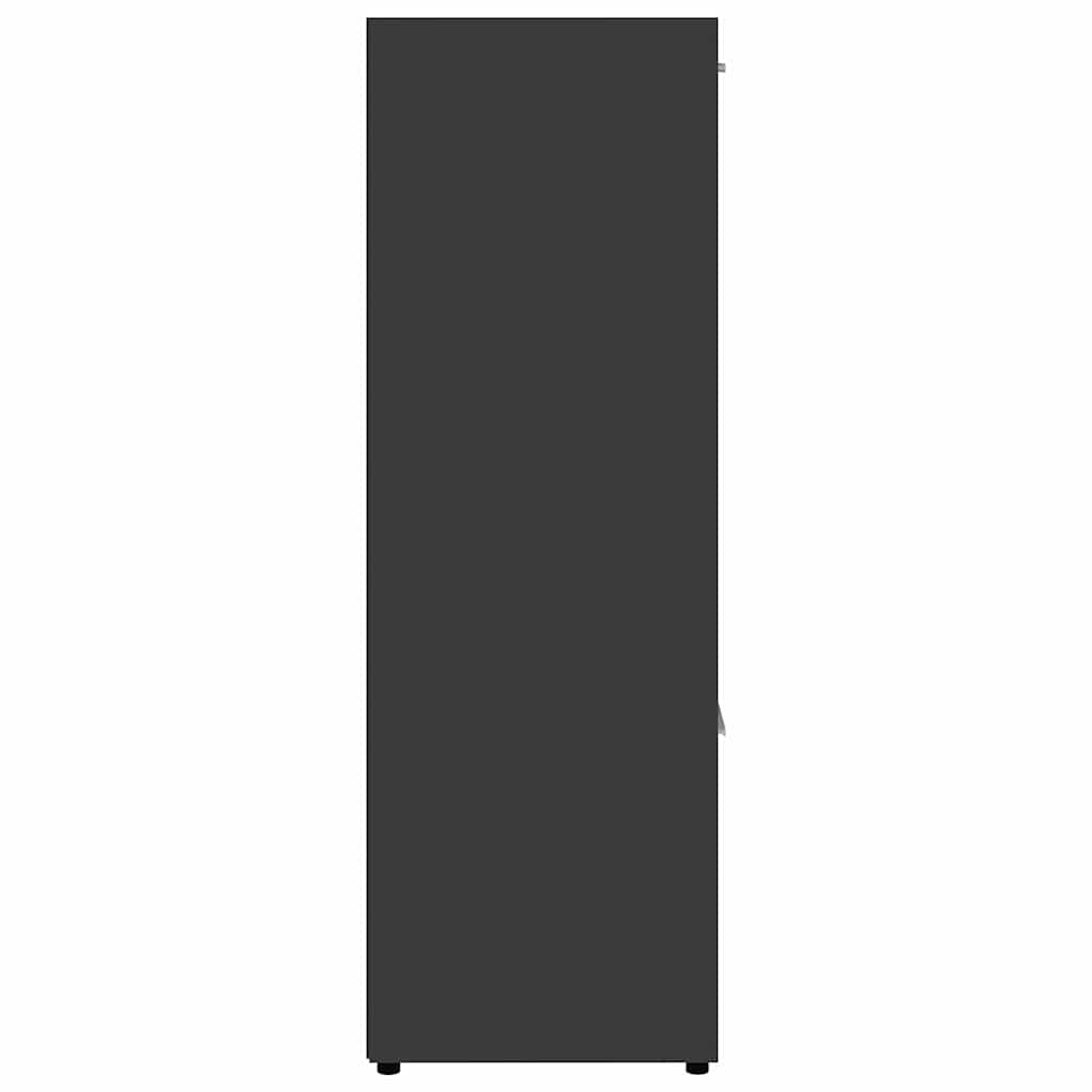 Book Cabinet Grey 90x30x90 cm Engineered Wood