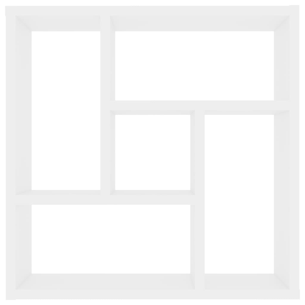 Wall Shelf White 45x16x45 cm Engineered Wood