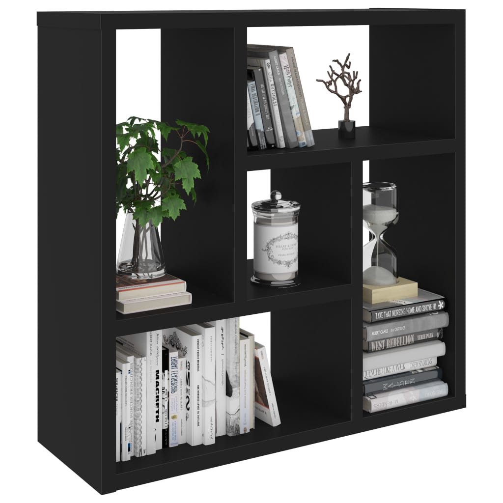 Wall Shelf Black 45x16x45 cm Engineered Wood