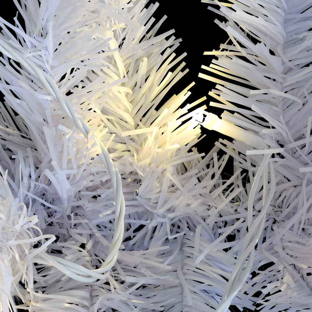 Christmas Garland with LED Lights White 5 m PVC