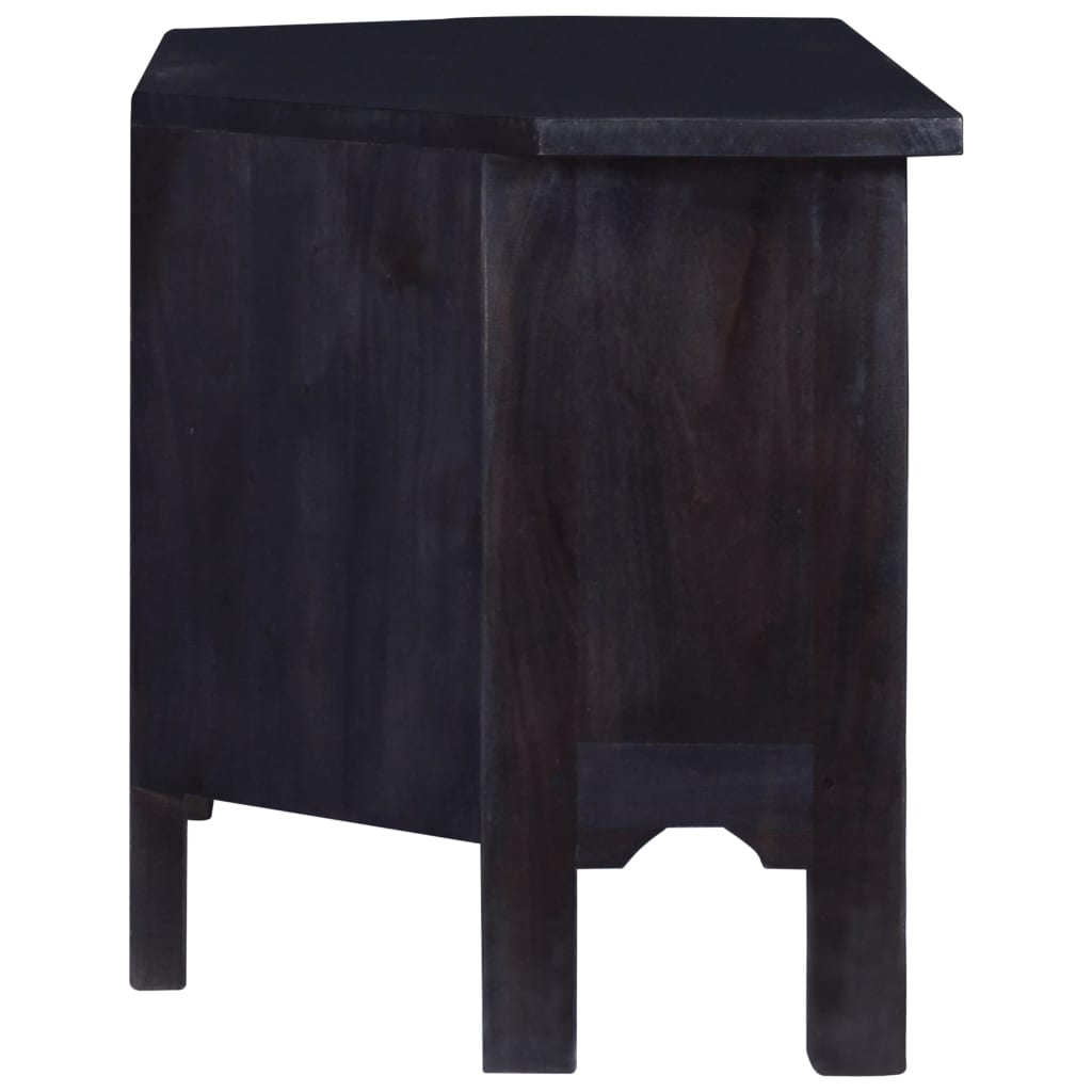 TV Cabinet Light Black Coffee 100x40x45 cm Solid Mahogany Wood