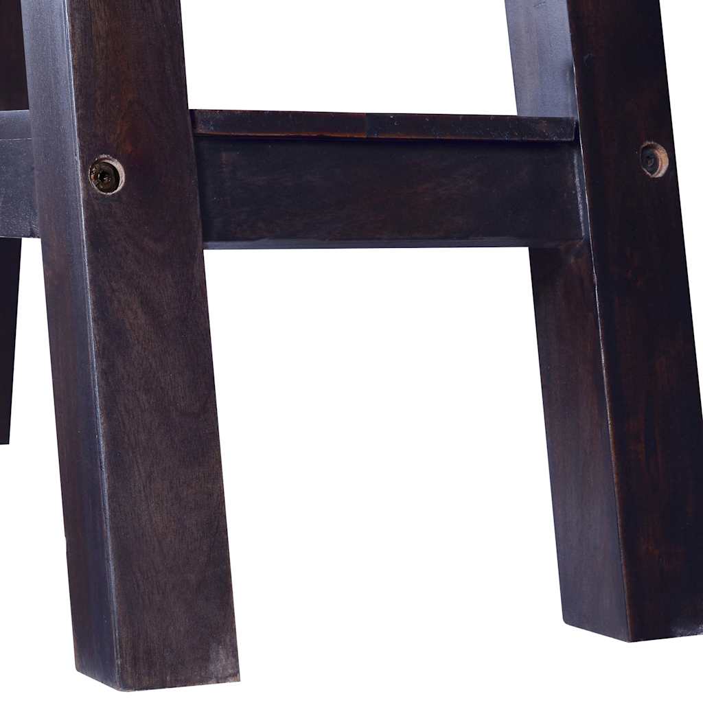 Console Table Light Black Coffee 90x30x75cm Solid Mahogany Wood