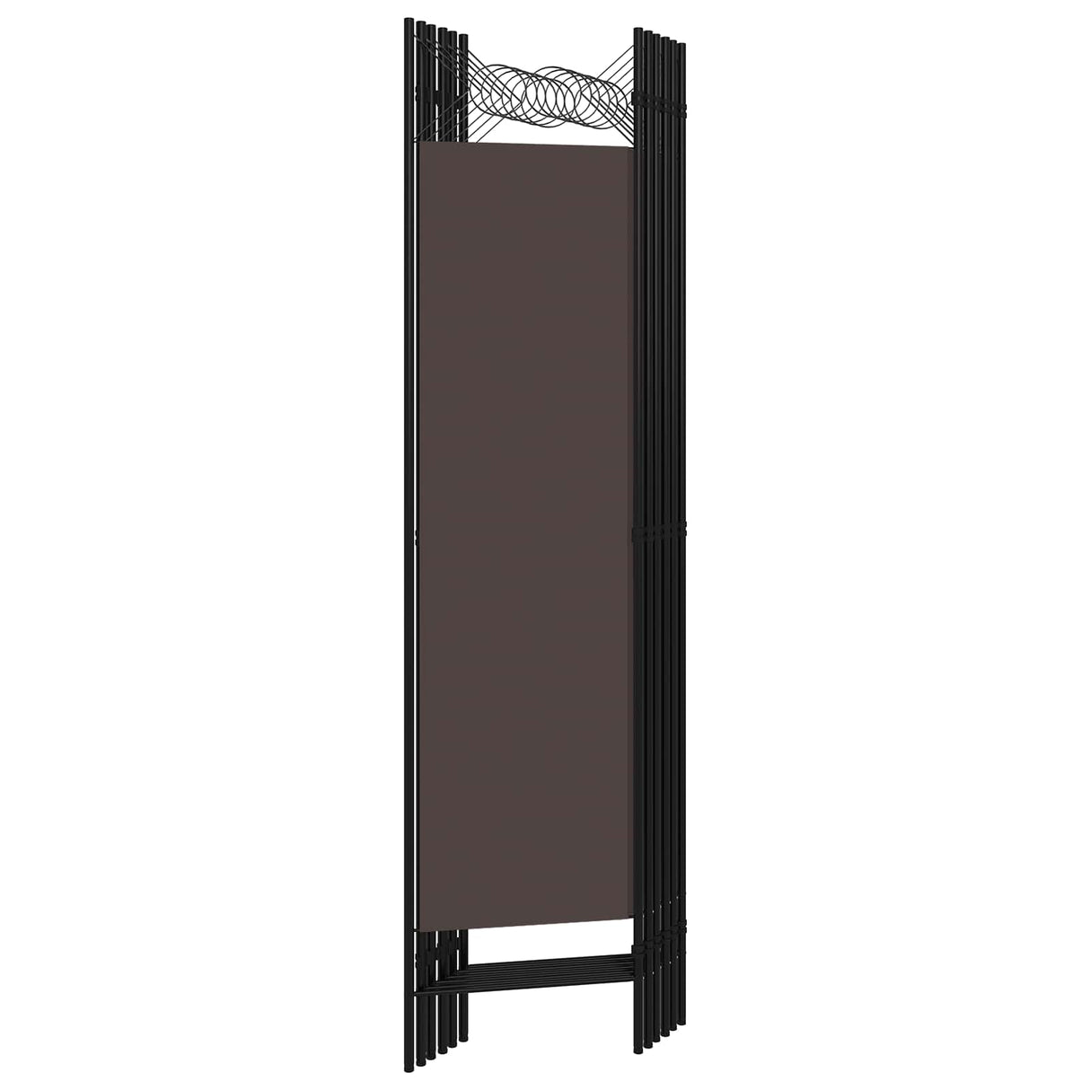 6-Panel Room Divider Brown 240x180 cm