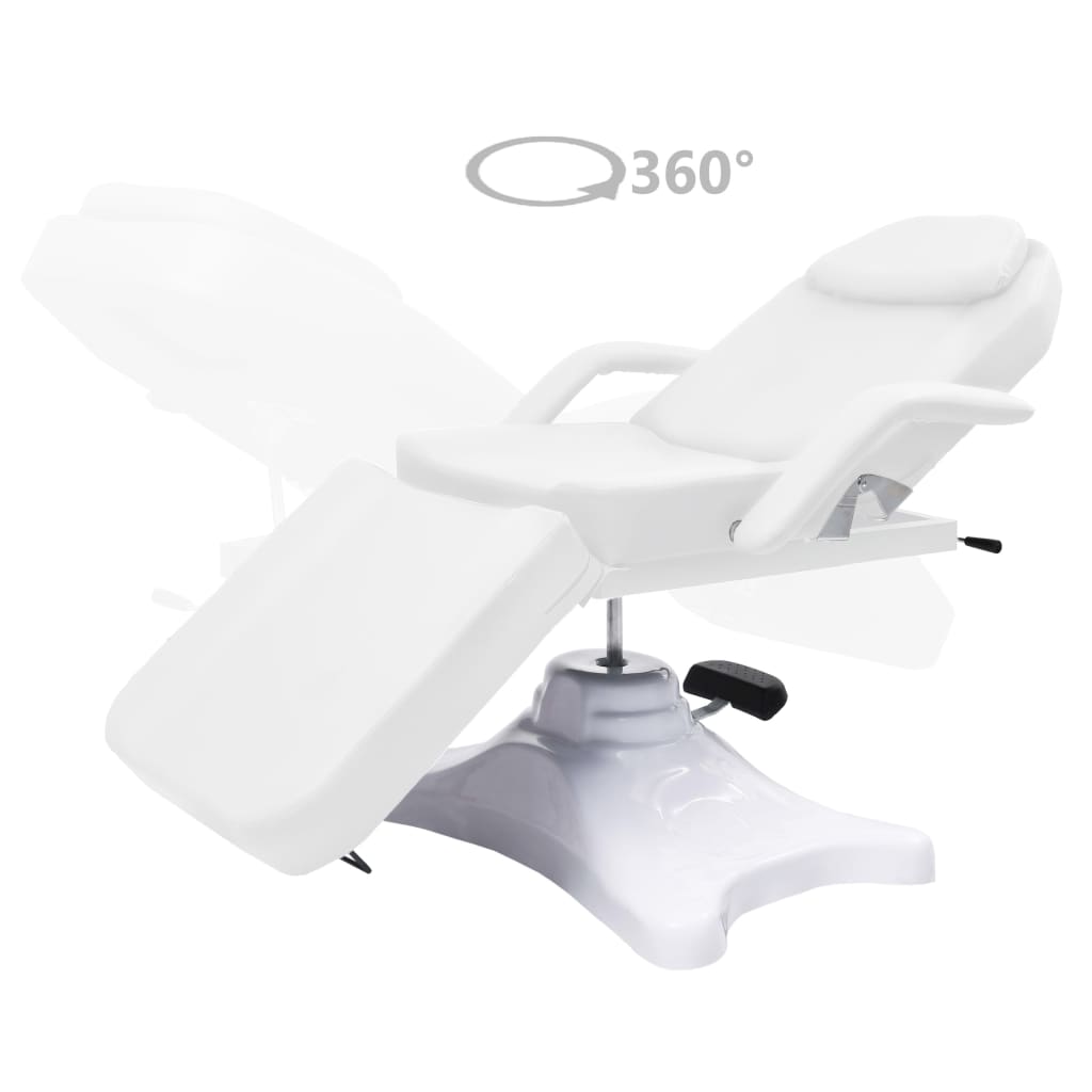 Massage Table White 180x62x(86.5-118) cm