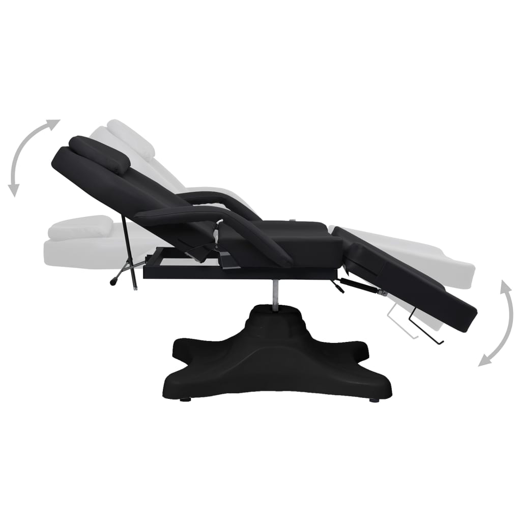 Massage Table Black 180x62x(86.5-118) cm