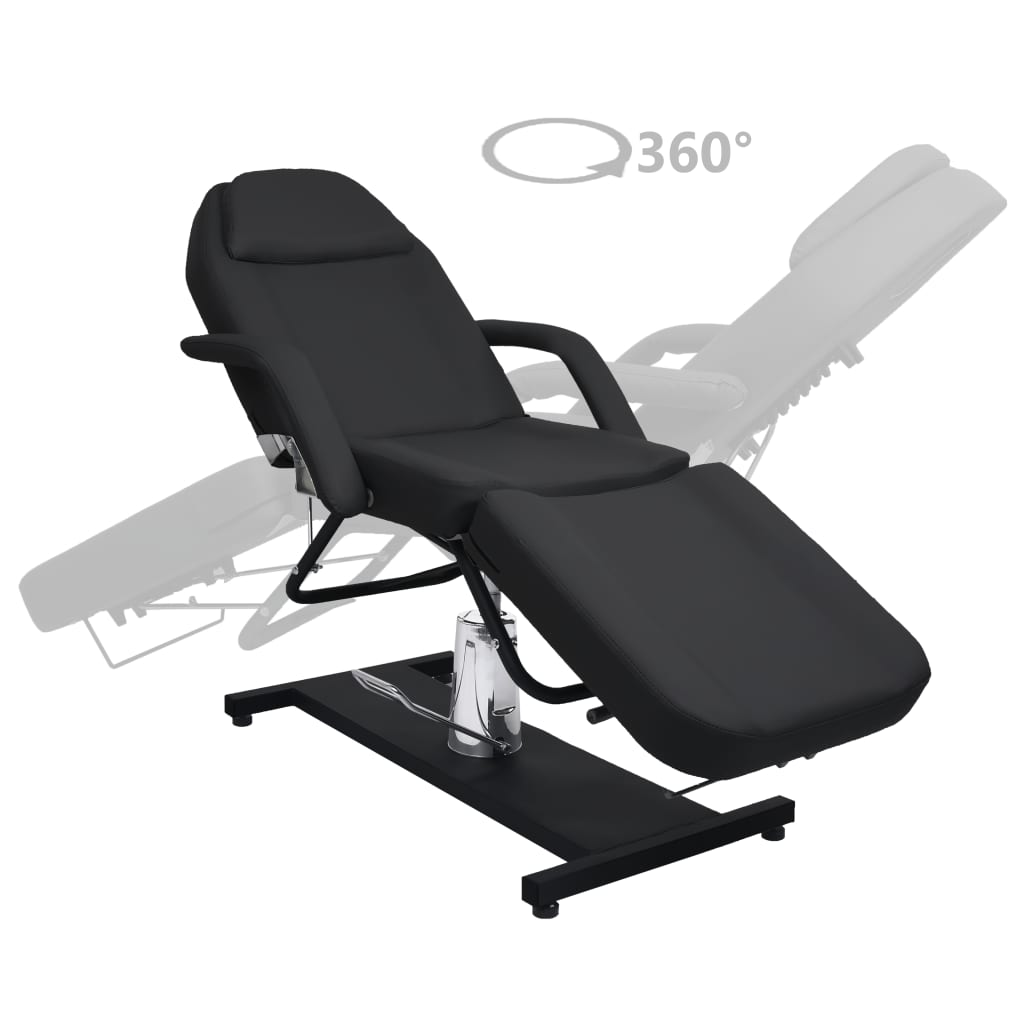 Massage Table Black 180x62x(87-112) cm