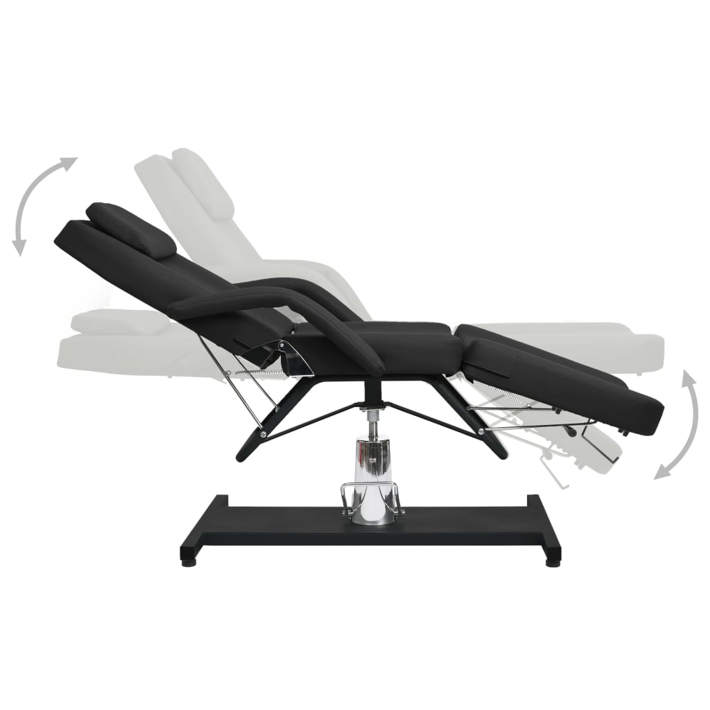 Massage Table Black 180x62x(87-112) cm
