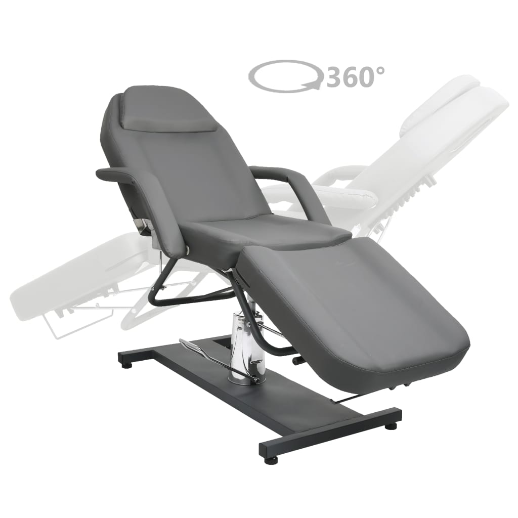 Massage Table Grey 180x62x(87-112) cm