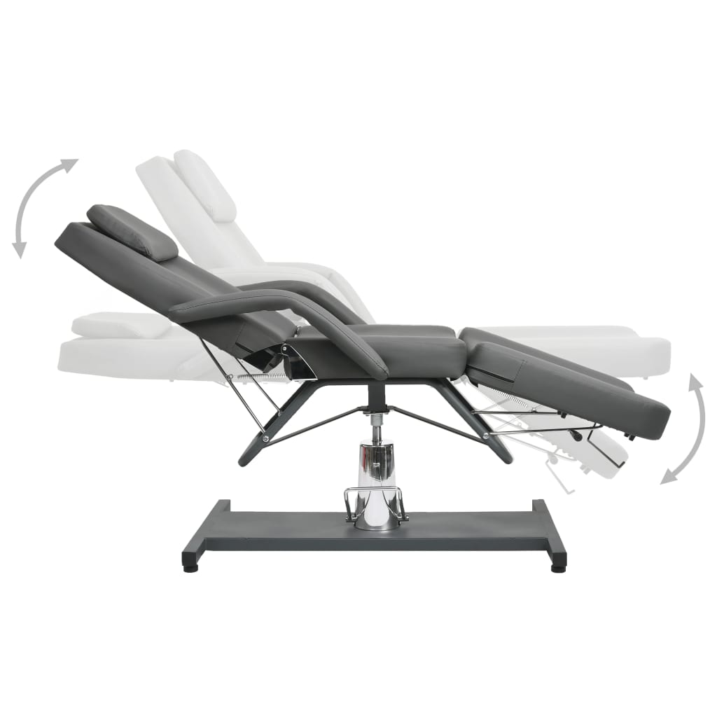 Massage Table Grey 180x62x(87-112) cm