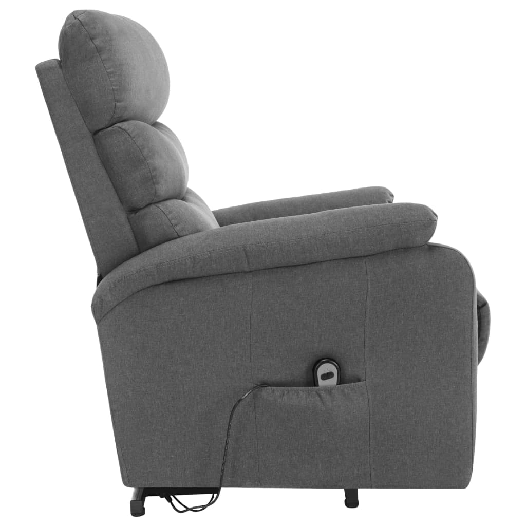 Stand up Massage Chair Light Grey Fabric