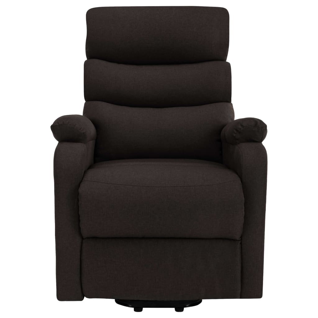 Stand up Massage Chair Dark Brown Fabric