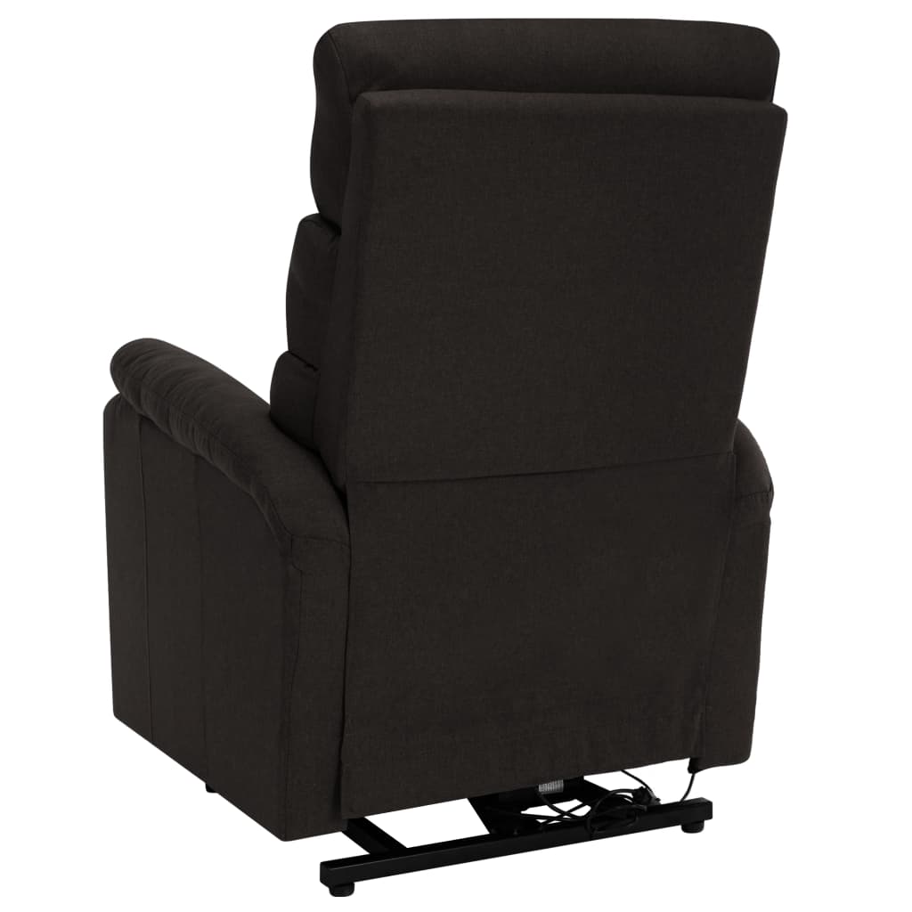 Stand up Massage Chair Dark Brown Fabric