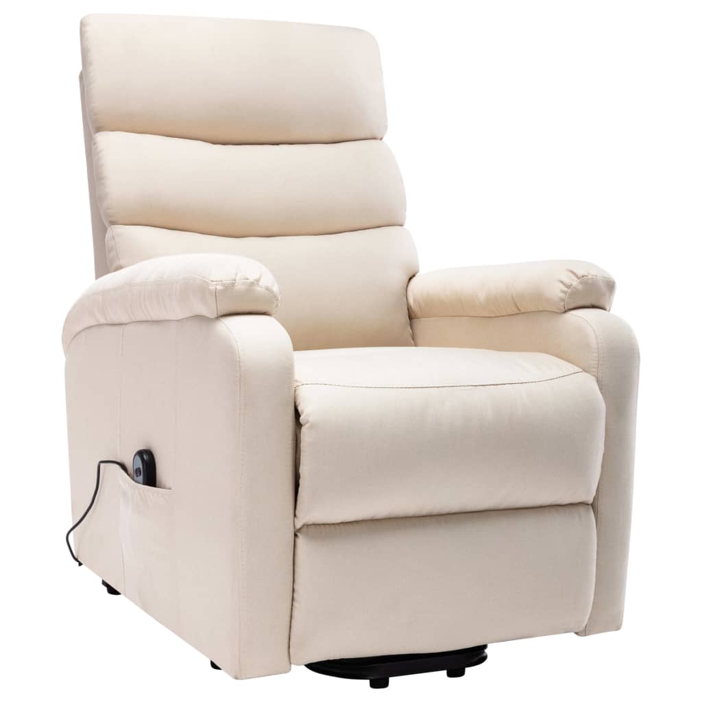 Stand up Massage Chair Cream Fabric