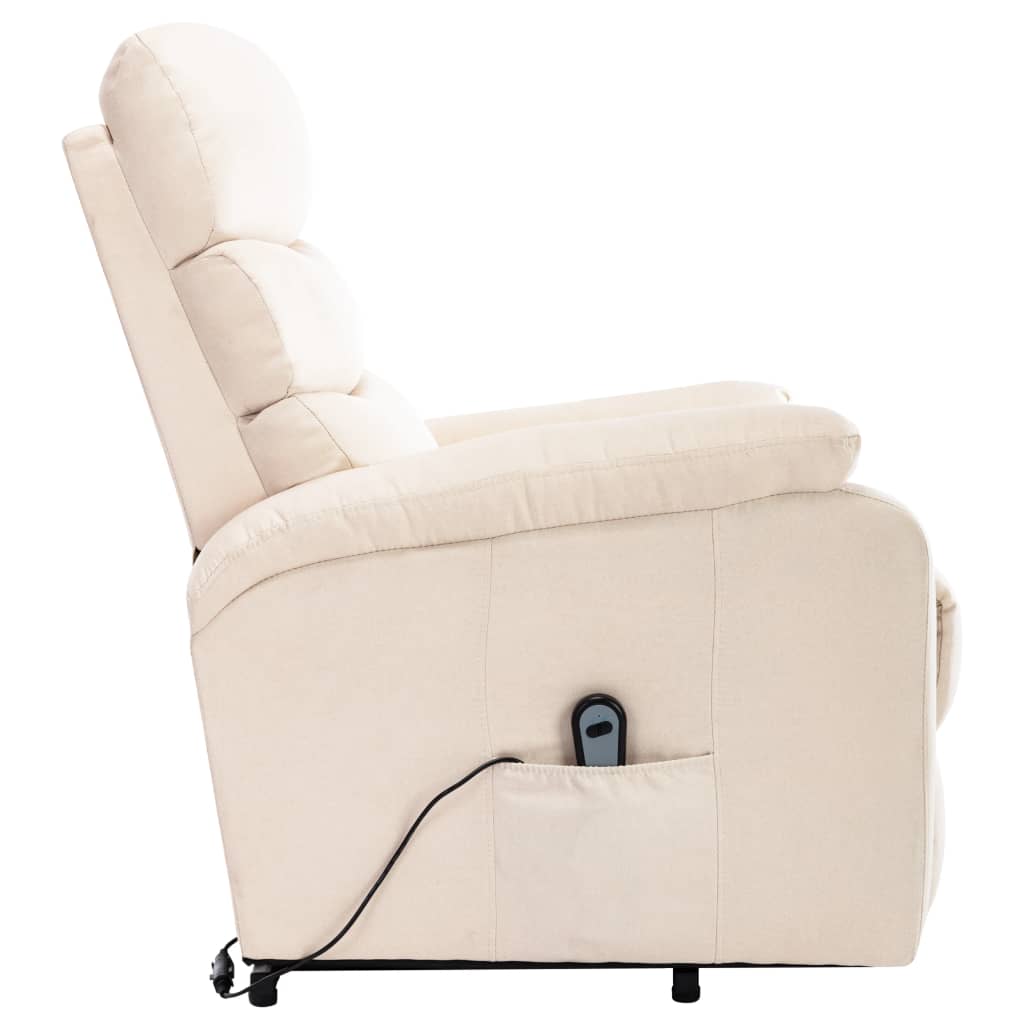 Stand up Massage Chair Cream Fabric