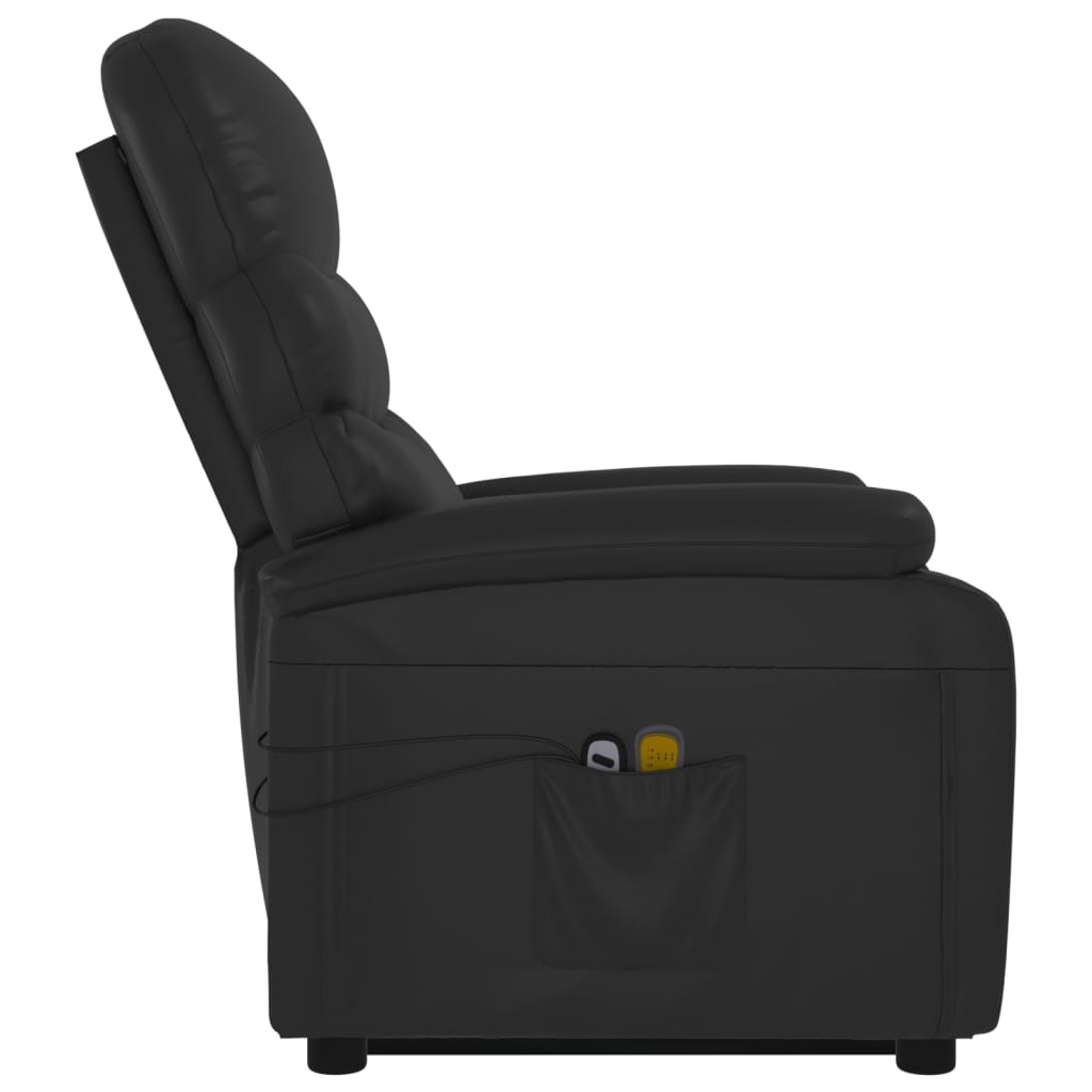 Stand up Massage Chair Black Faux Leather